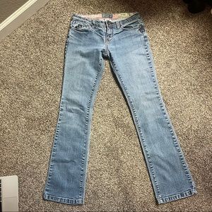 Billabong Y2K Light Wash Slim Straight Leg Low Rise Jeans Women's Size 1